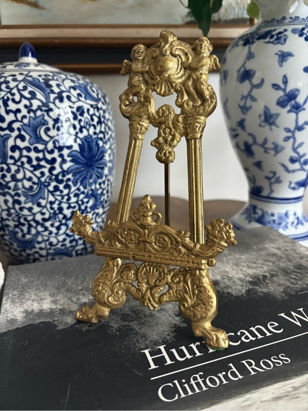 Vintage Andrea by Sadek Ornate Brass Easel
